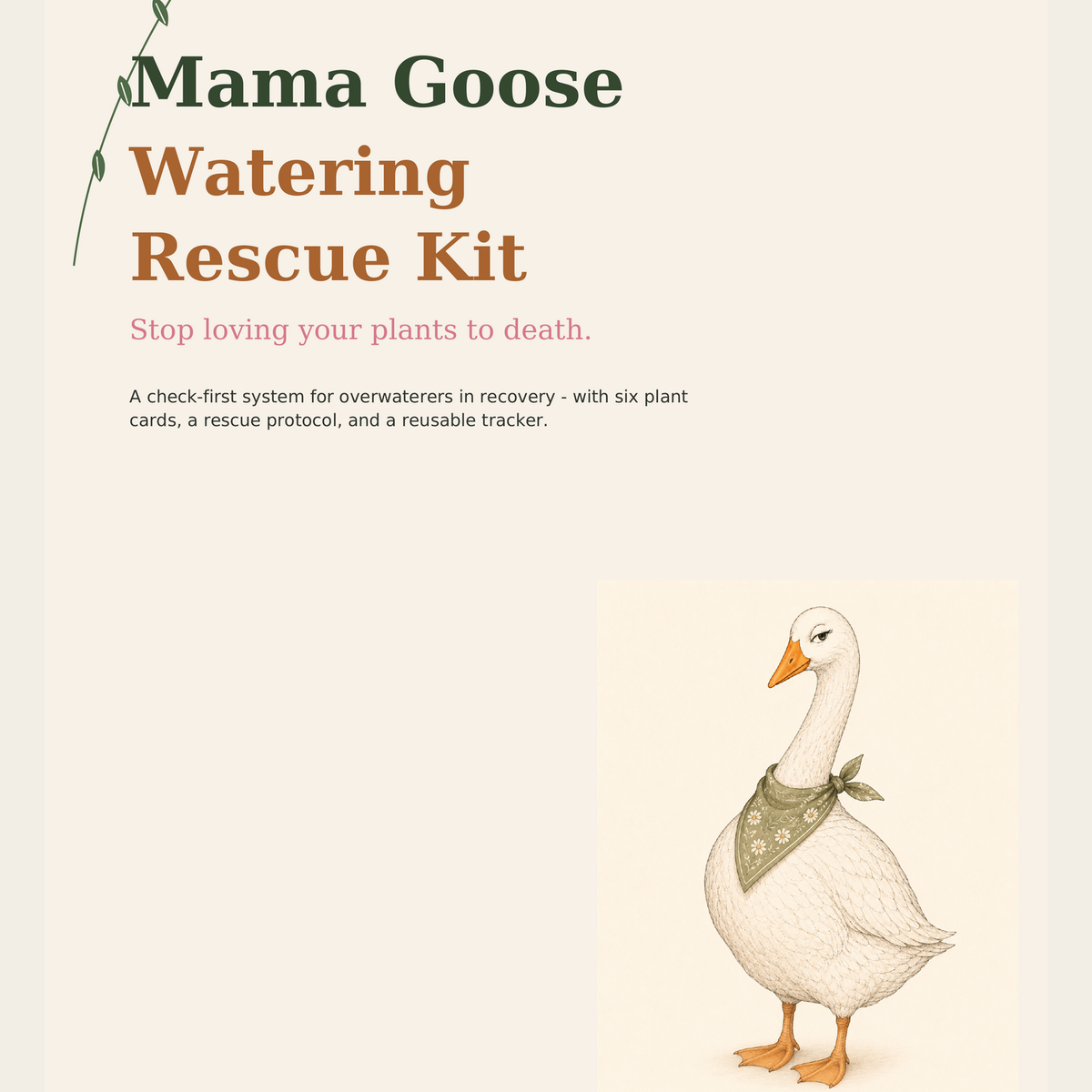 Mama Goose Watering Rescue Kit