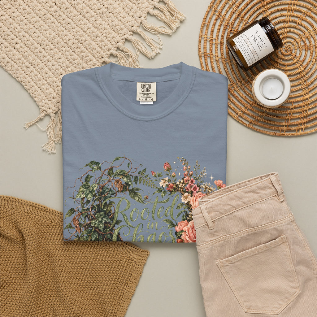 Rooted in Chaos Blooming in Spite of It Premium T-Shirt