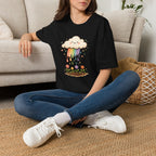 Rainbow Rain Flowers C1 T-Shirt