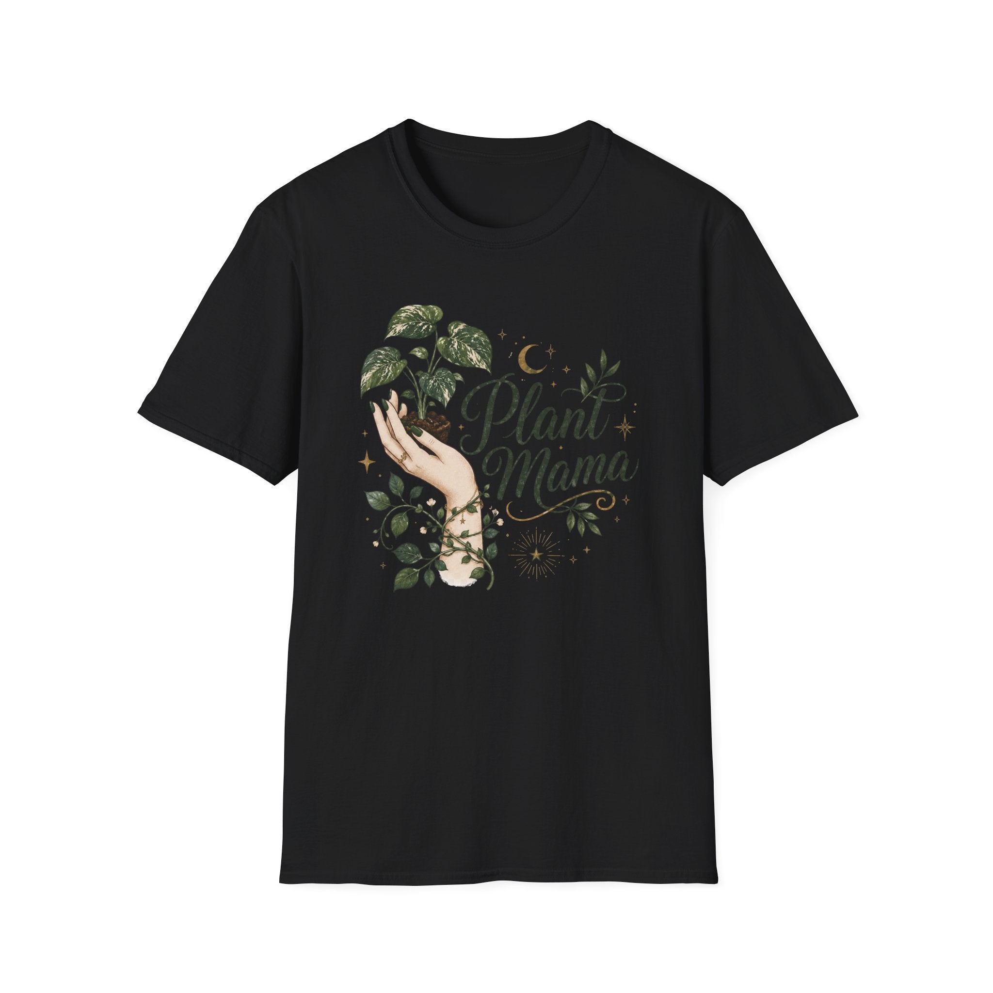 Plant Mama Moon Hand T-Shirt C1