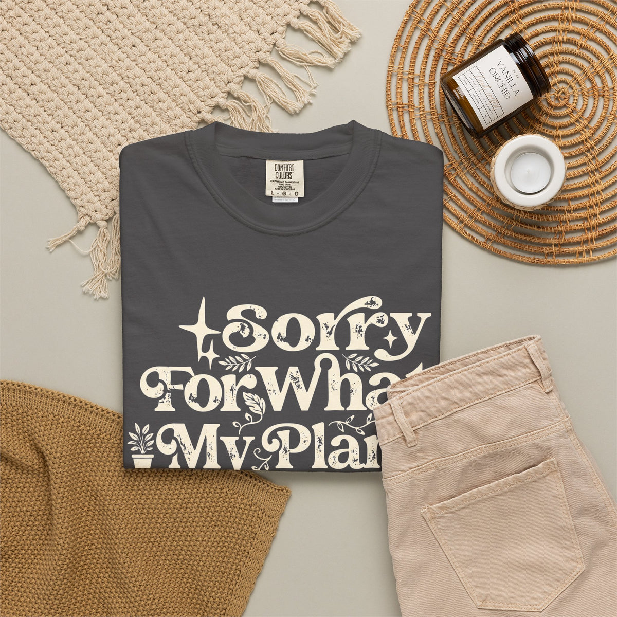 Sorry for What My Plant Face Said Premium T-Shirt