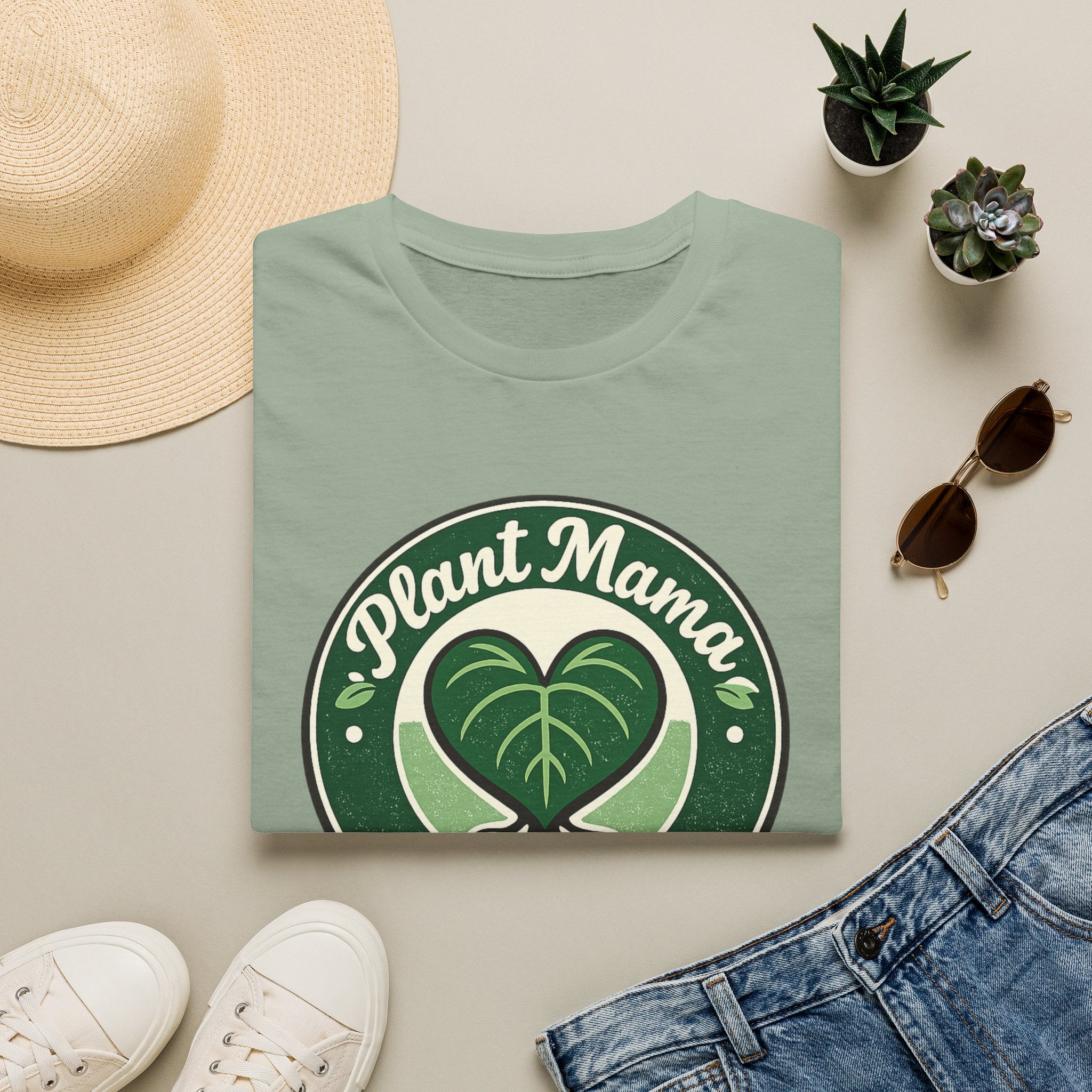 Plant Mama Club Heart Leaf C1 T-Shirt