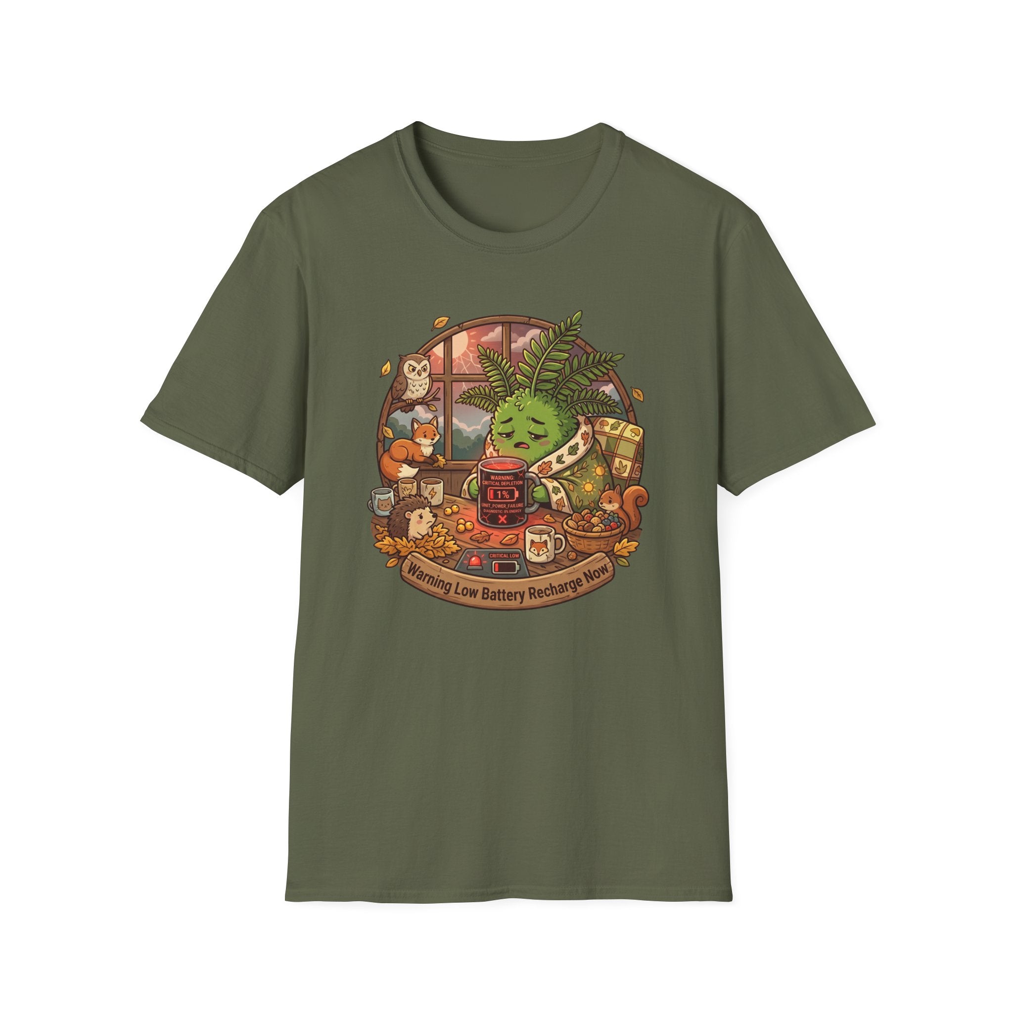 Warning Low Battery Recharge Now G1 T-Shirt