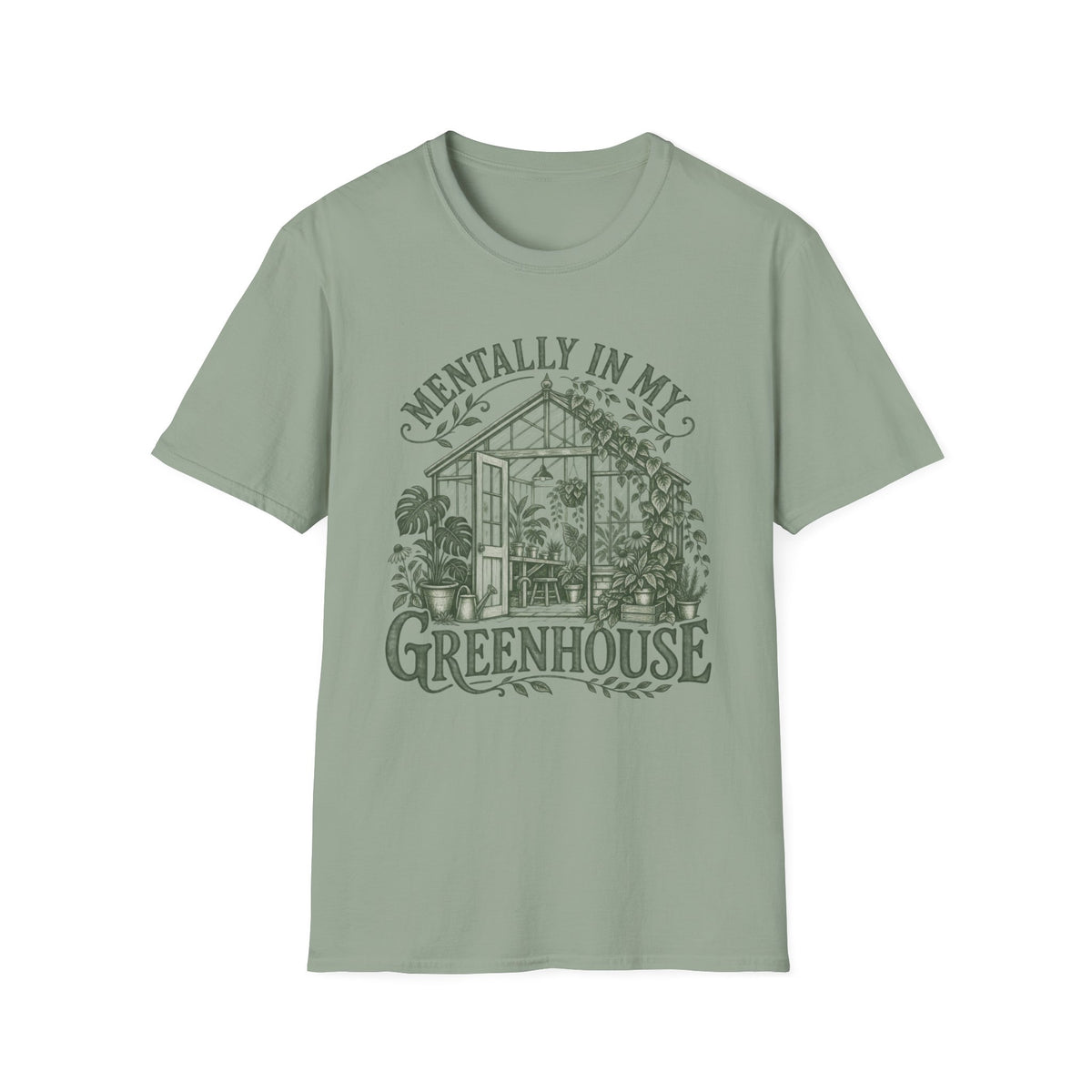 Mentally in My Greenhouse Dark C1 T-Shirt