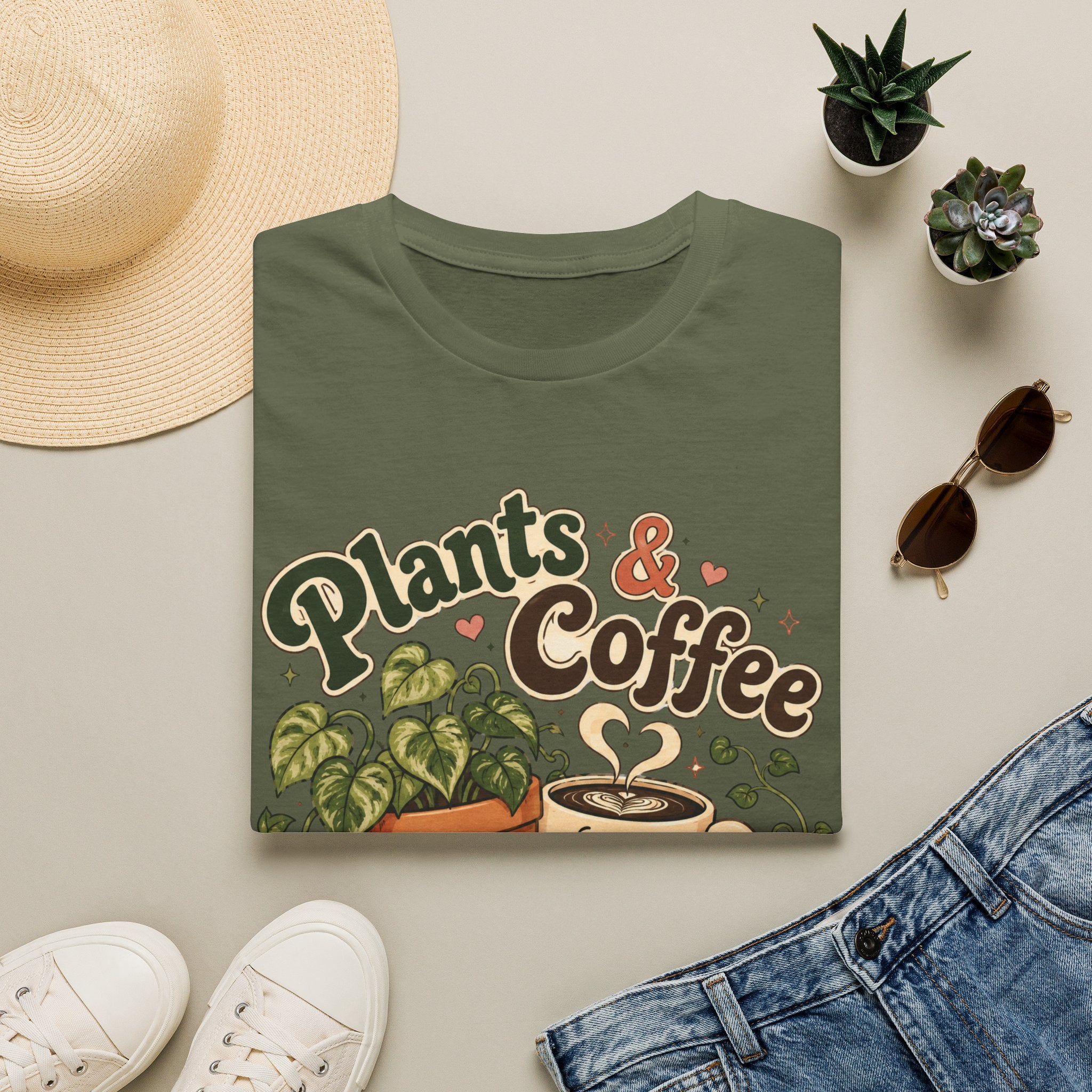Plants & Coffee Forever C1 T-Shirt