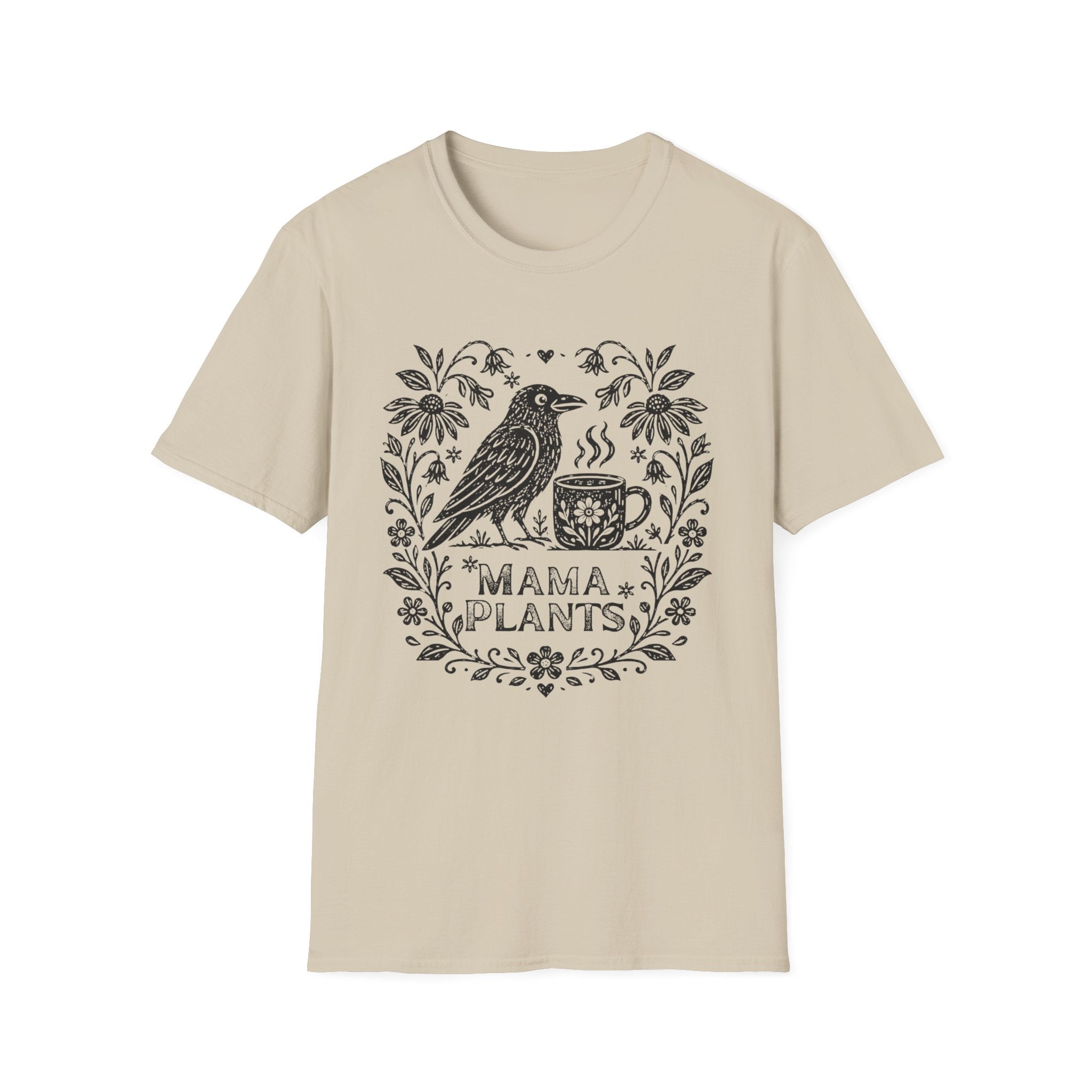 Crow Coffee Garden Mama Plants C1 T-Shirt