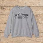 Seed Dealer Crewneck Sweatshirt – Botanical Seed Packet Graphic