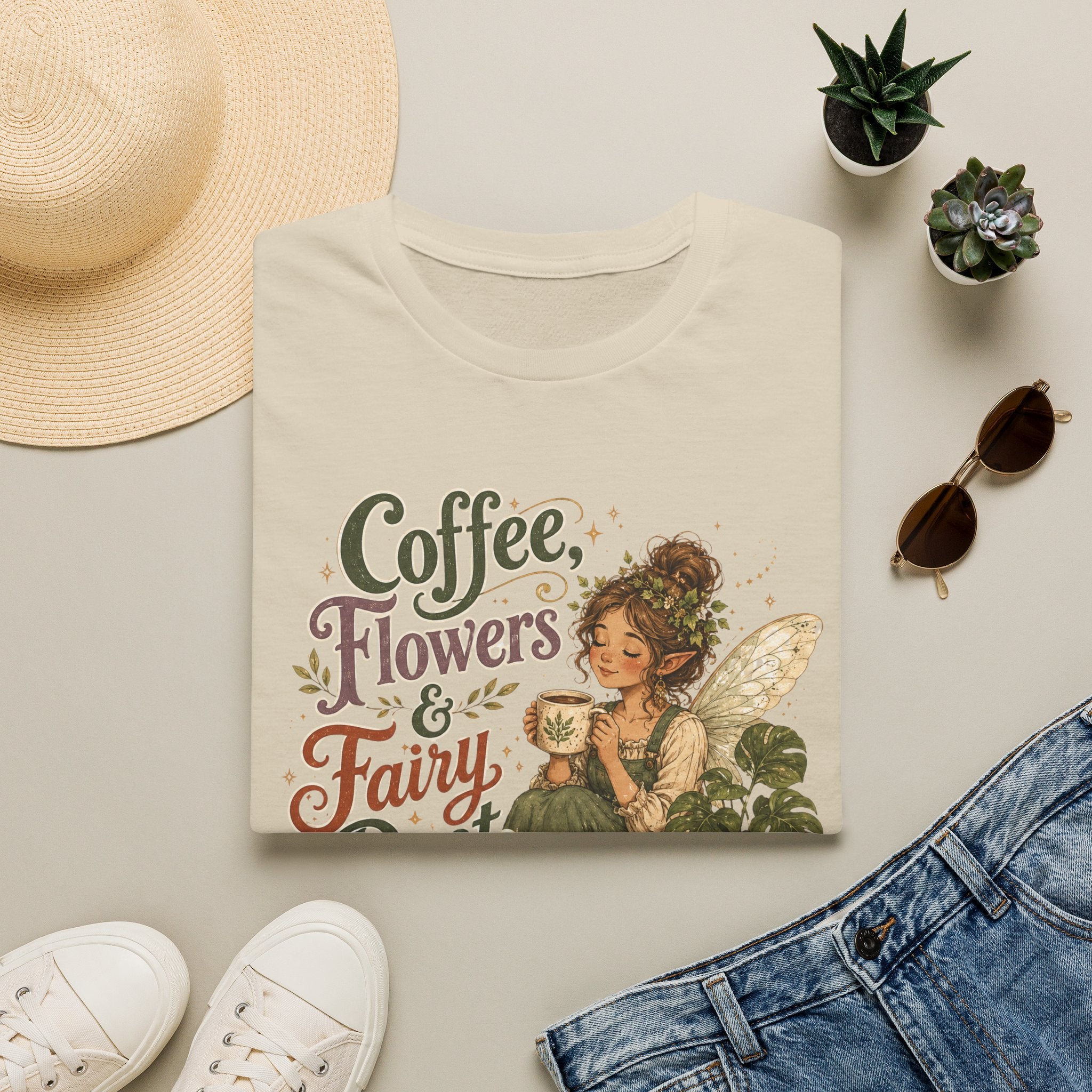 Coffee, Flowers & Fairy Dust C1 T-Shirt