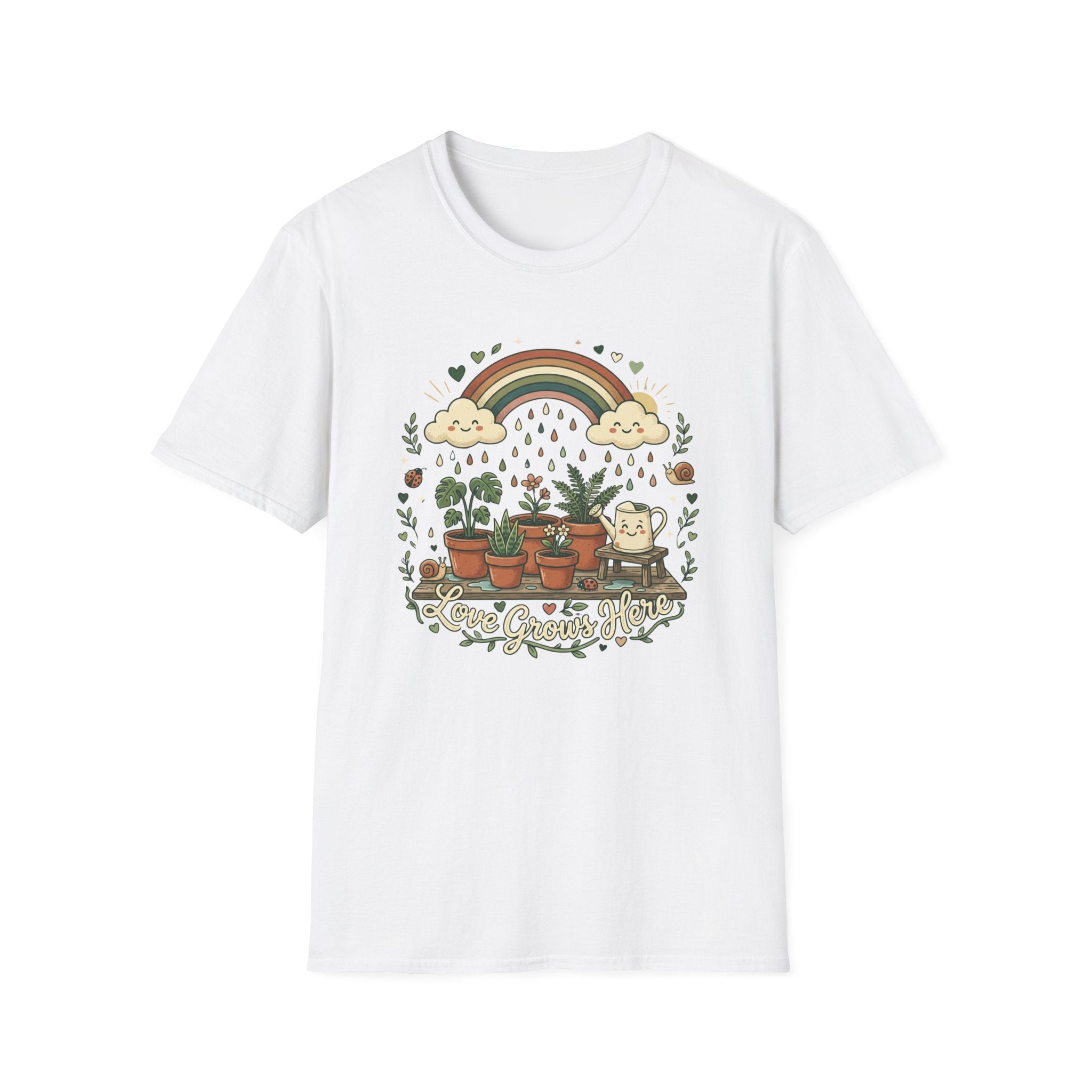 Rainbow Rain Love Grow Here G1 T-Shirt