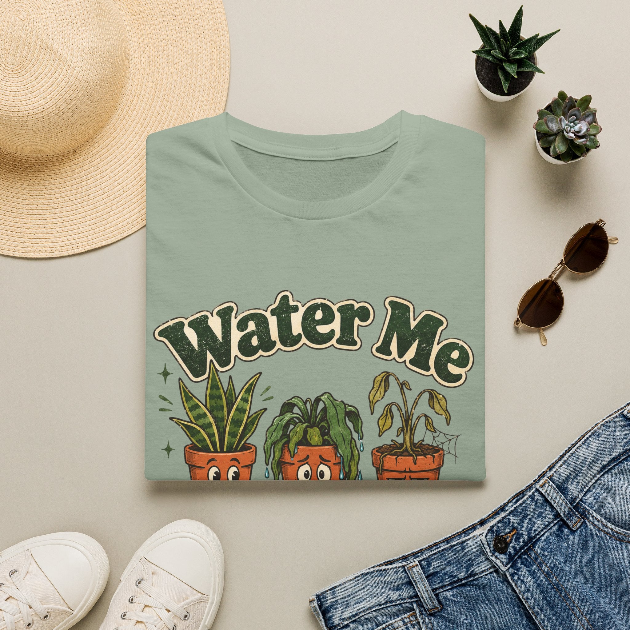 Water Me Later Overwatered Plant Panic C1 T-Shirt
