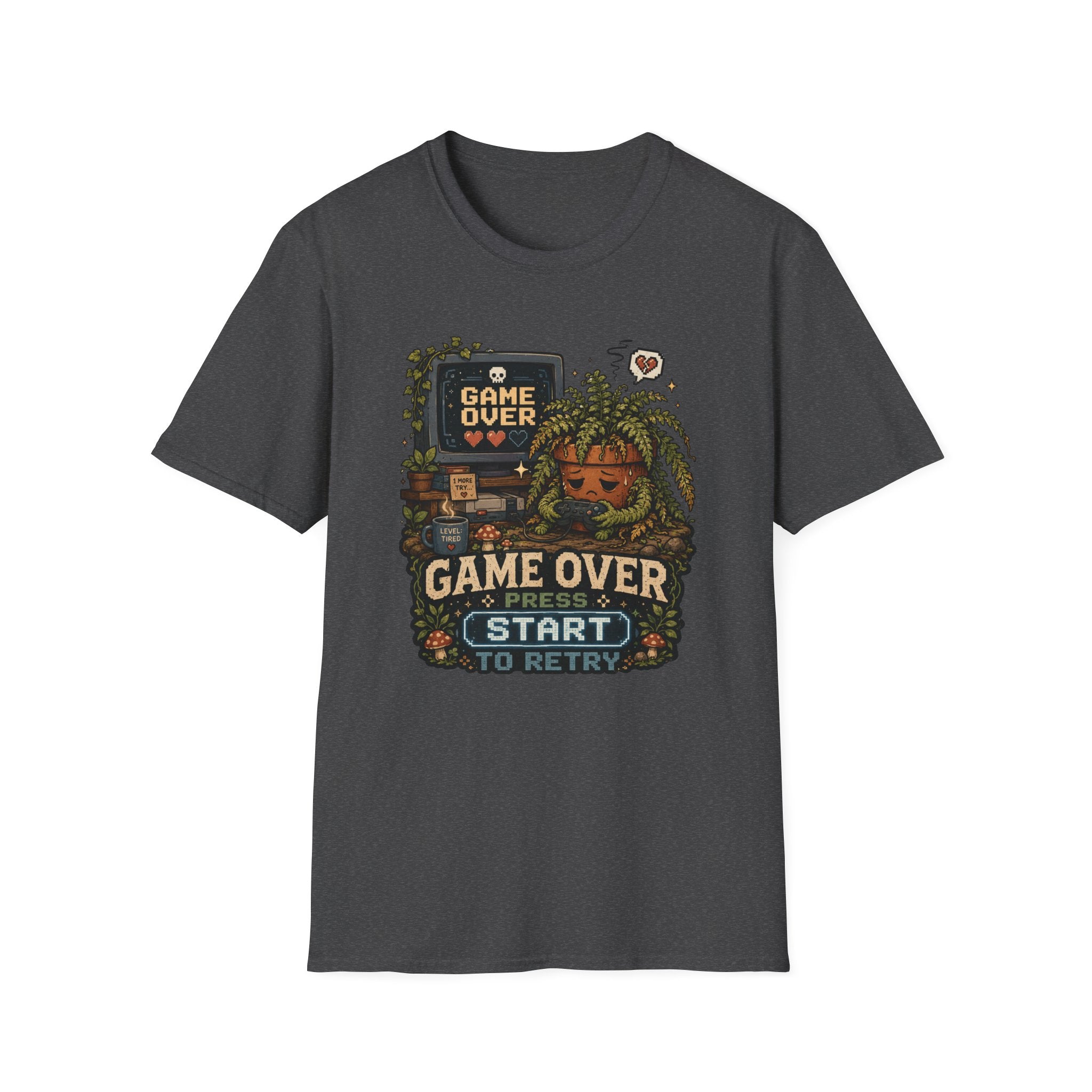 GAME OVER PRESS START TO RETRY C1 T-Shirt