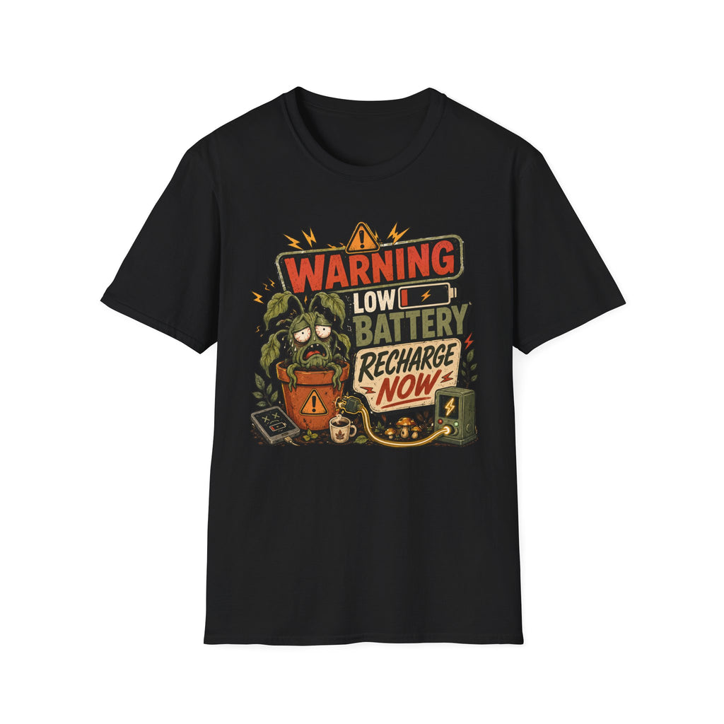 Warning Low Battery Recharge Now C1 T-Shirt