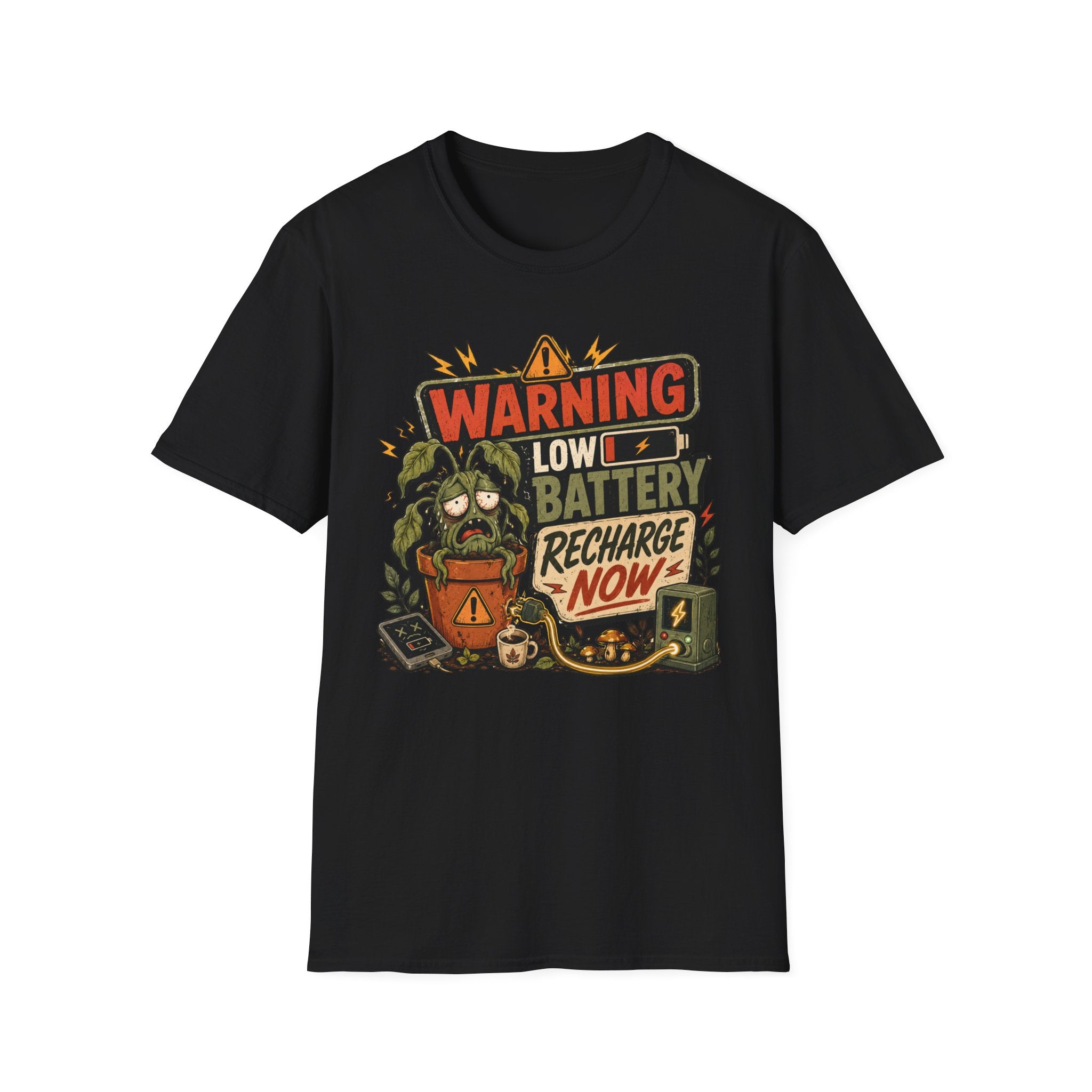 Warning Low Battery Recharge Now C1 T-Shirt