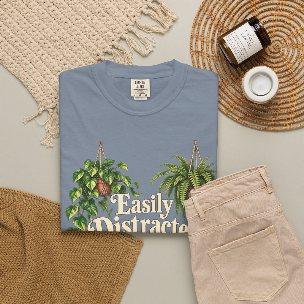 Easily Distracted by Plants - Premium T-Shirt