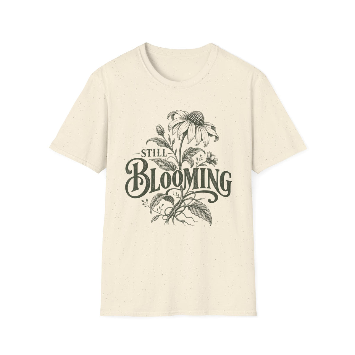 Still Blooming Botanical Emblem C1 T-Shirt