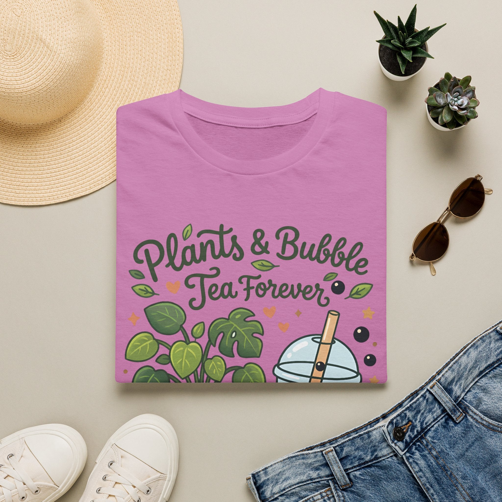 Plants & Bubble Tea Forever G1 T-Shirt