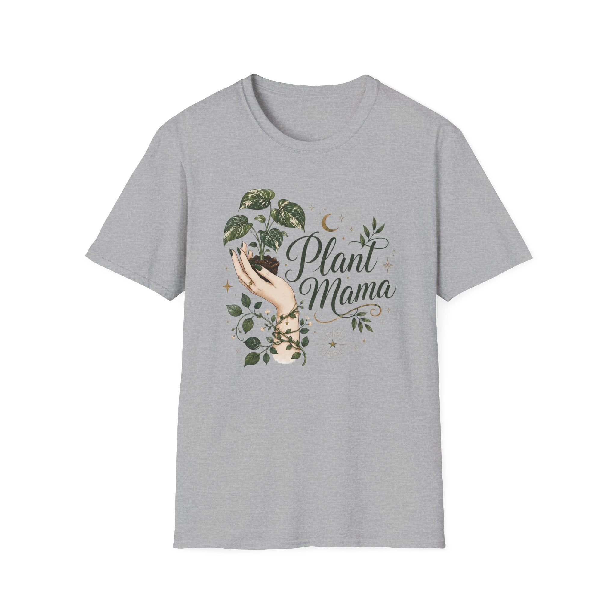 Plant Mama Moon Hand T-Shirt C1