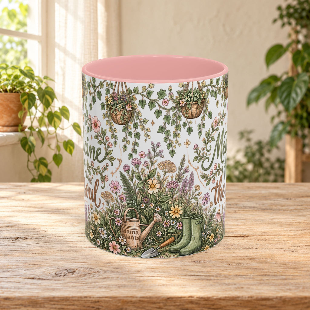Medicine For The Soul Floral Coffee Mug (11oz or 15oz)