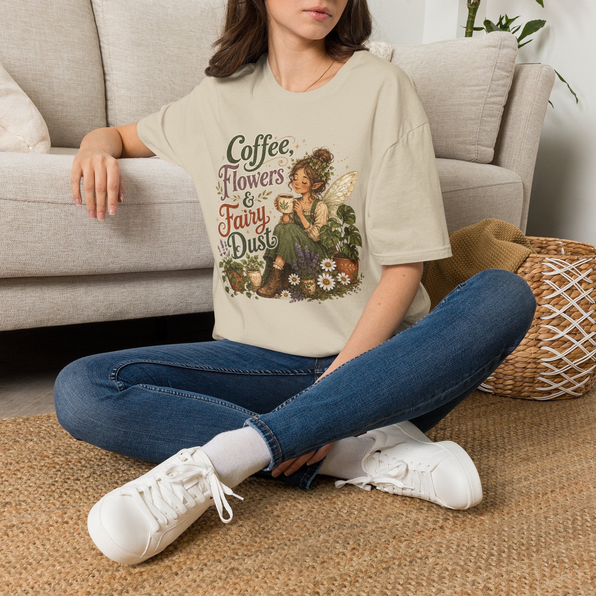 Coffee, Flowers & Fairy Dust C1 T-Shirt