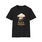 Rainbow Rain Flowers C1 T-Shirt