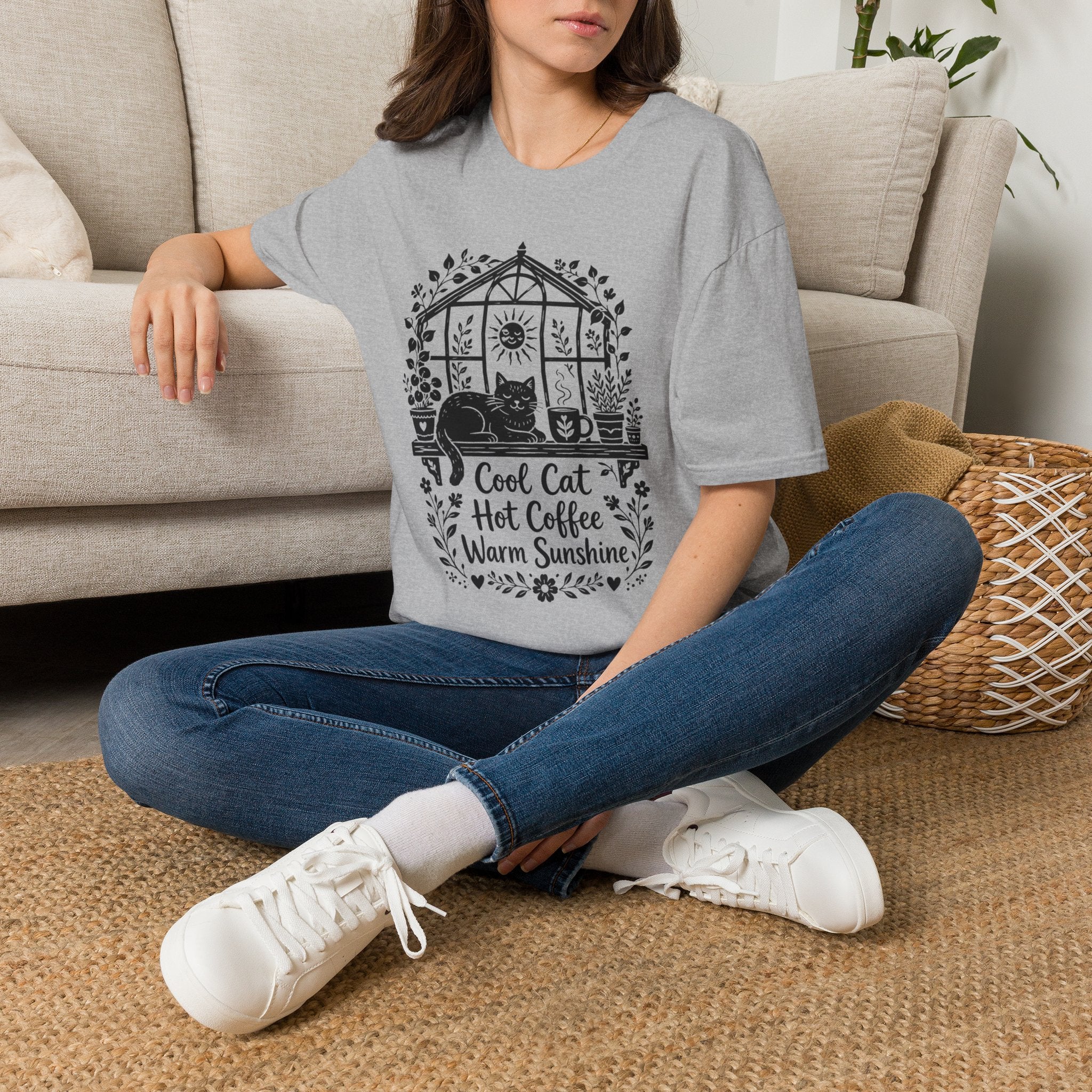 Cool Cat Hot Coffee Warm Sunshine T-Shirt