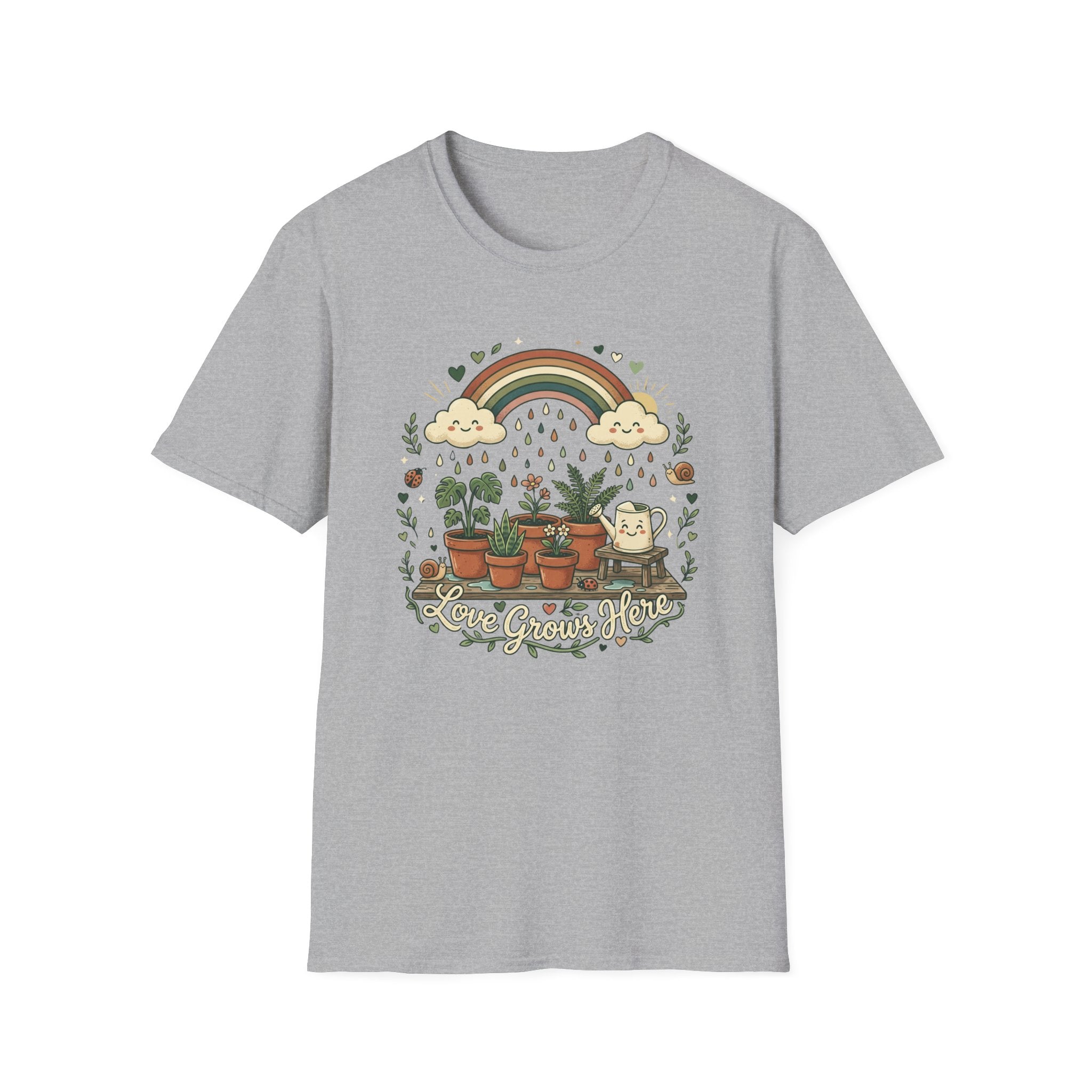 Rainbow Rain Love Grow Here G1 T-Shirt