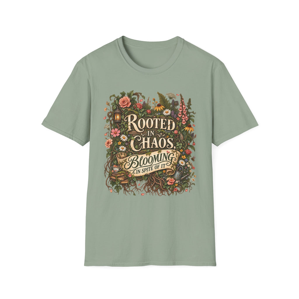 Rooted in Chaos Blooming in Spite of It C1-1 T-Shirt