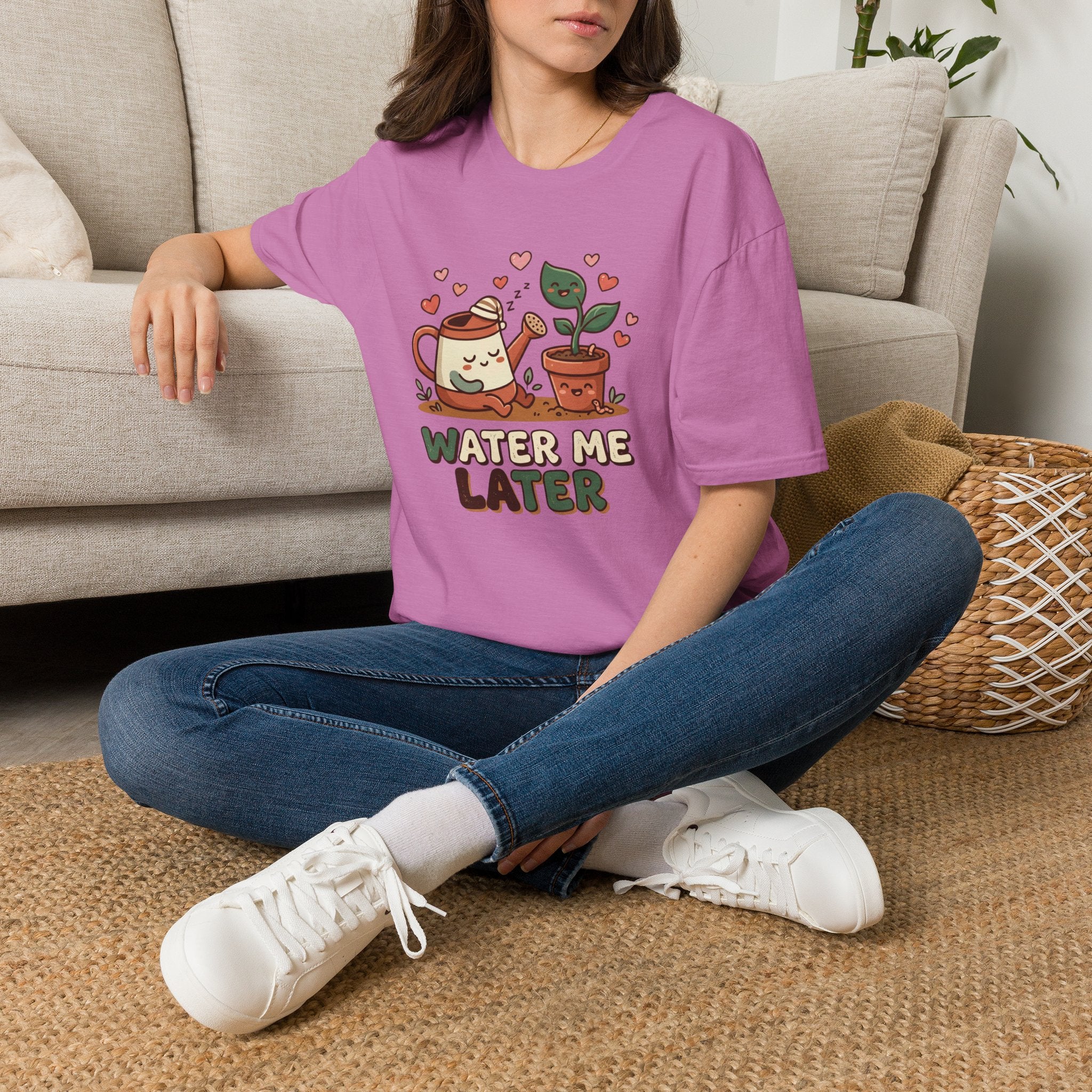 Water Me Later Lazy Watering Can C1 T-Shirt