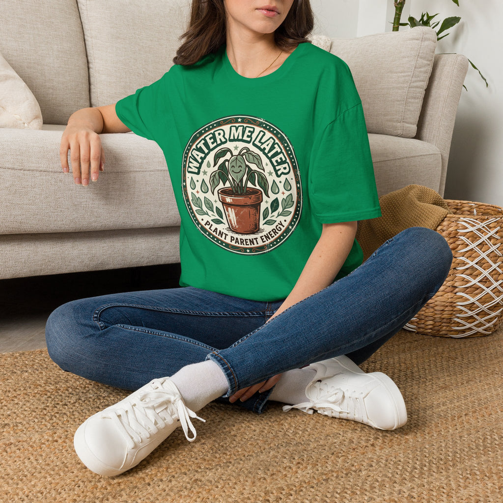 Water Me Later Retro Badge Design G1 T-Shirt