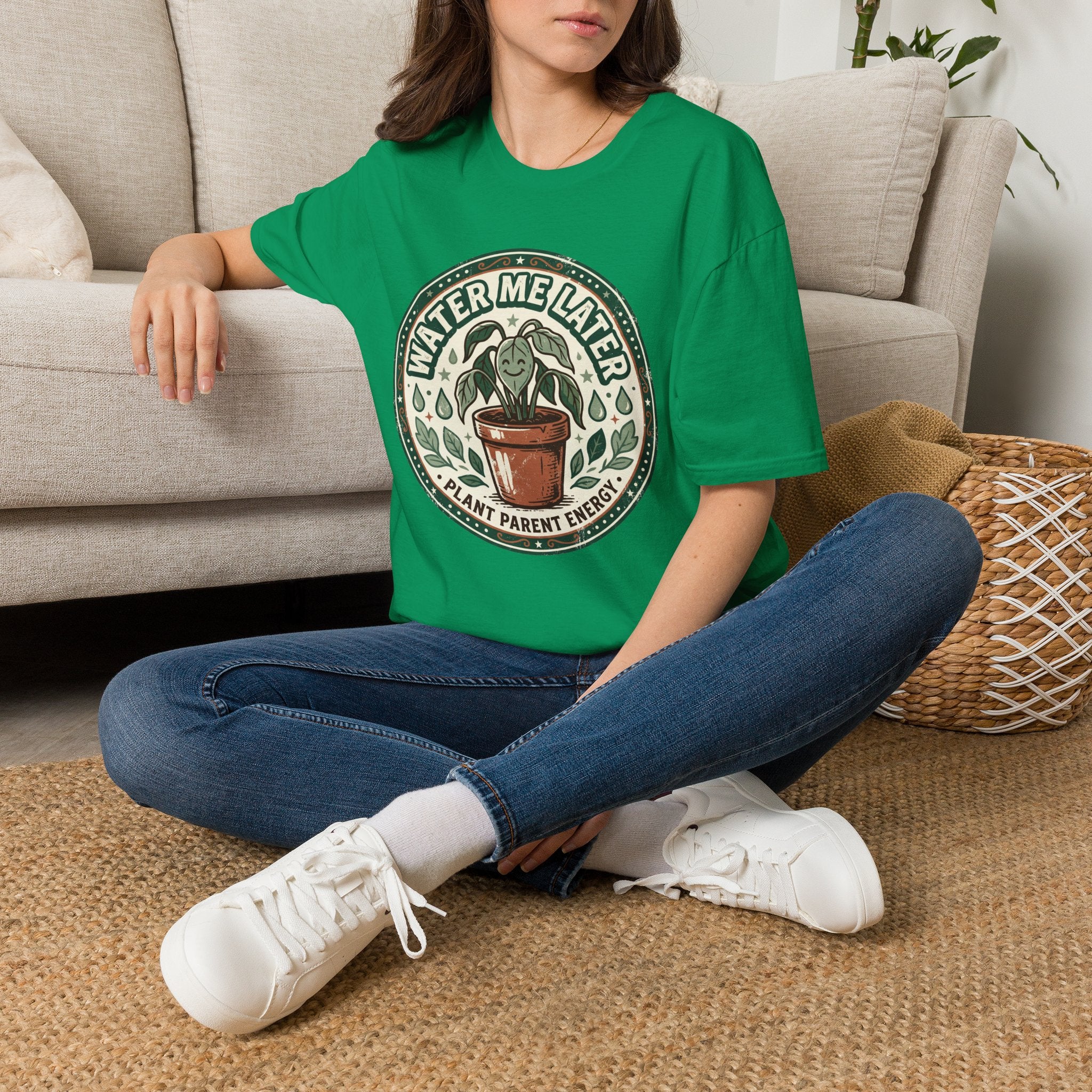 Water Me Later Retro Badge Design G1 T-Shirt