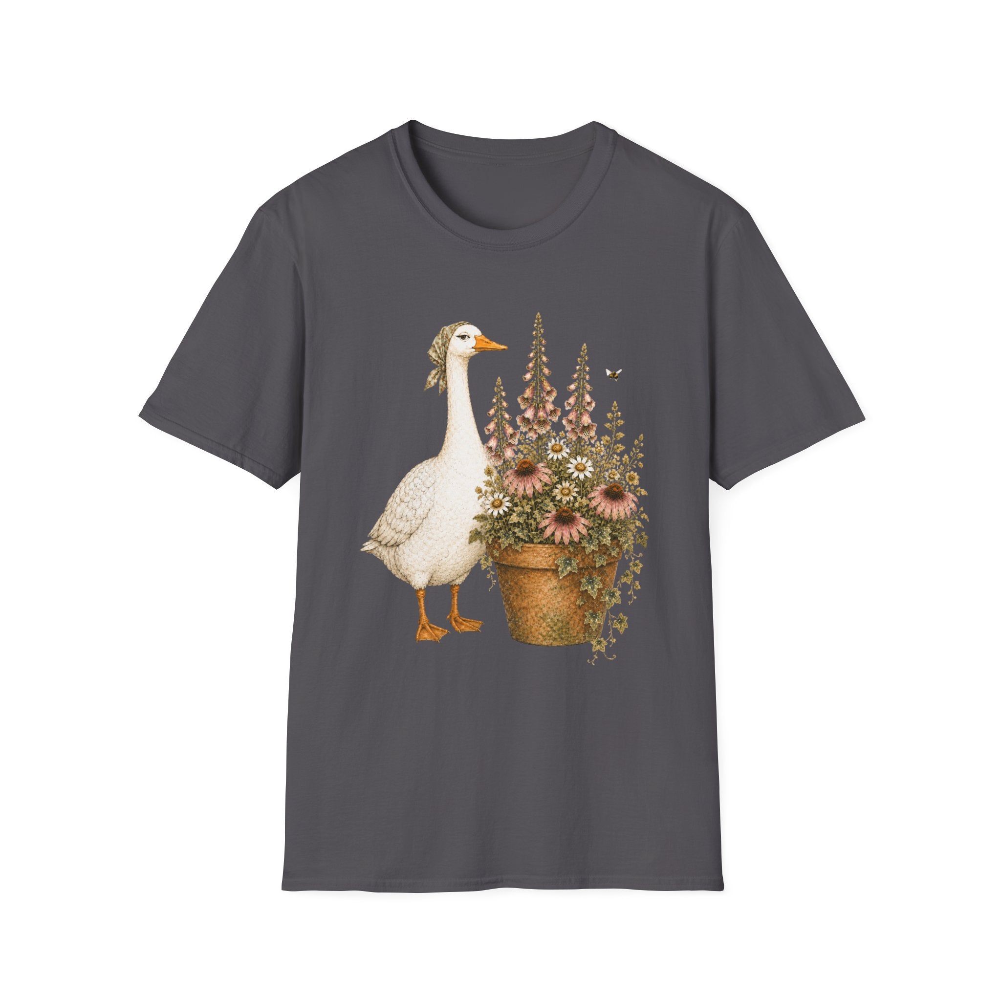 Mama Goose in a floral garden pot C1 T-Shirt