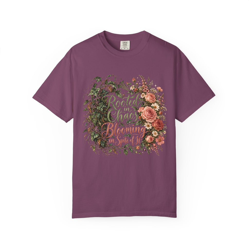 Rooted in Chaos Blooming in Spite of It Premium T-Shirt