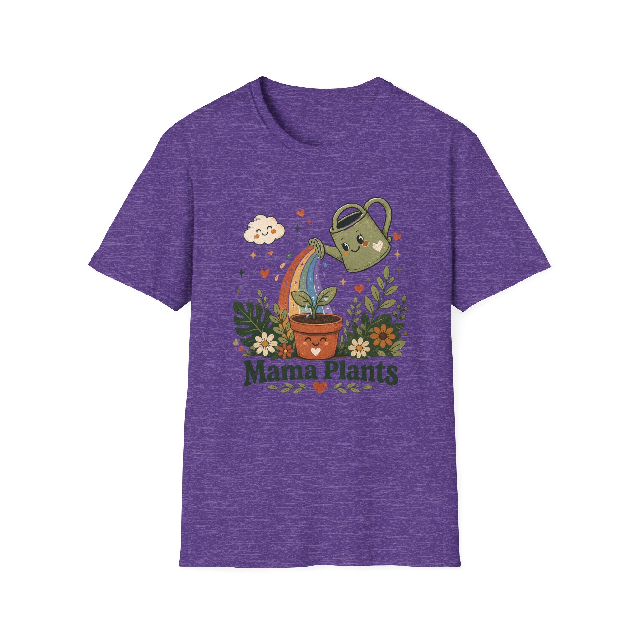 Rainbow Water Can Mama Plants C1 T-Shirt