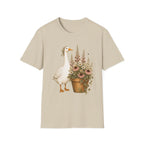 Mama Goose in a floral garden pot C1 T-Shirt