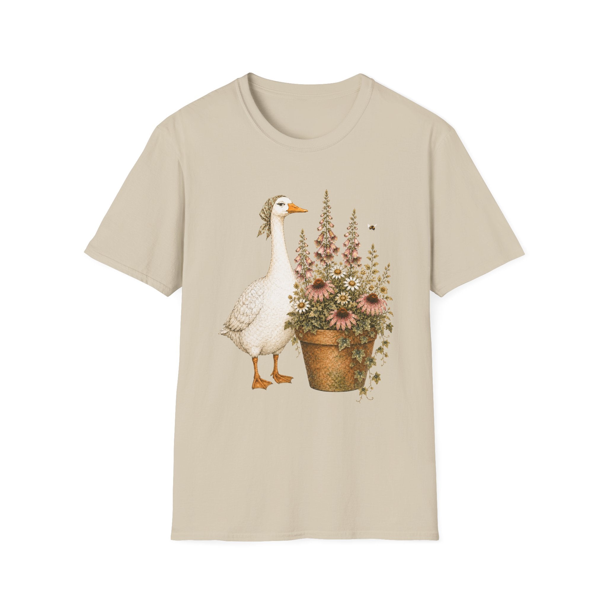 Mama Goose in a floral garden pot C1 T-Shirt