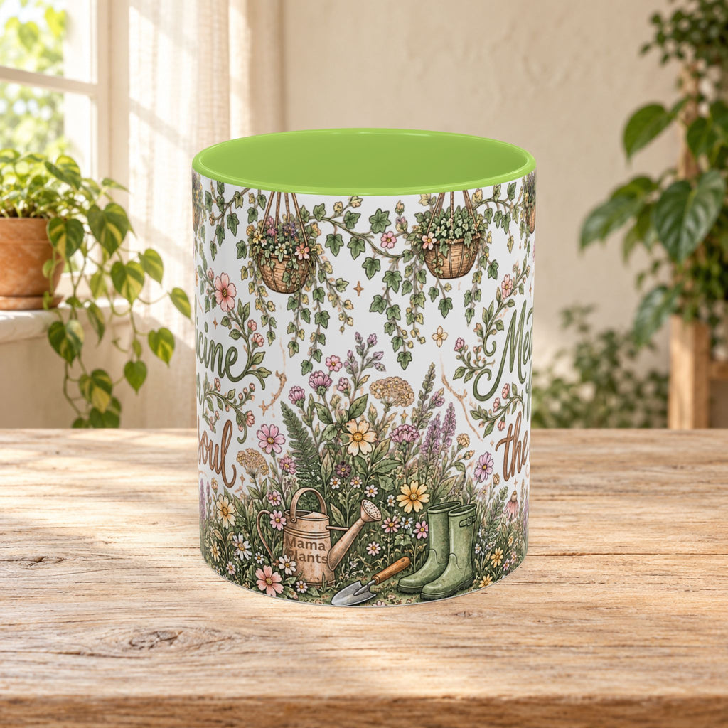 Medicine For The Soul Floral Coffee Mug (11oz or 15oz)