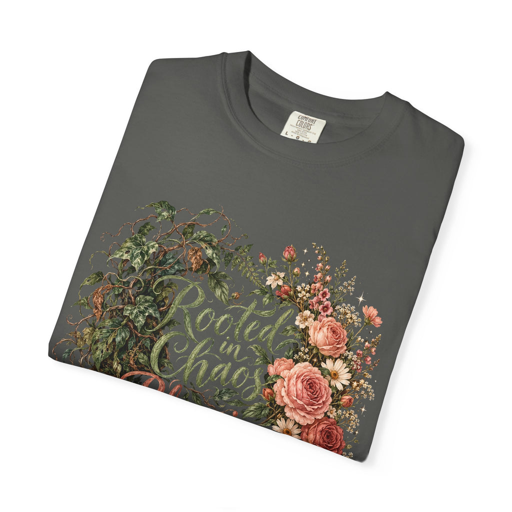 Rooted in Chaos Blooming in Spite of It Premium T-Shirt