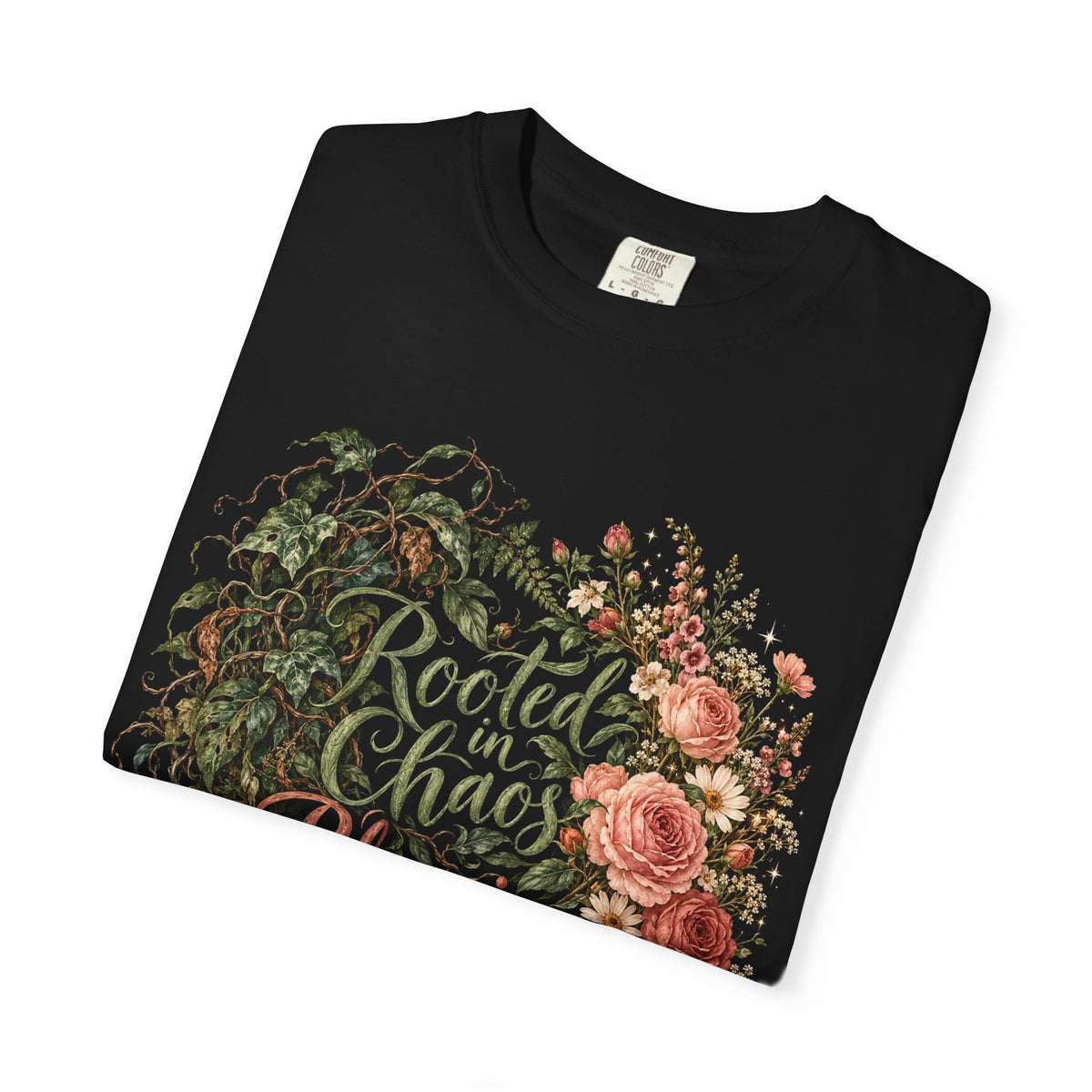Rooted in Chaos Blooming in Spite of It Premium T-Shirt