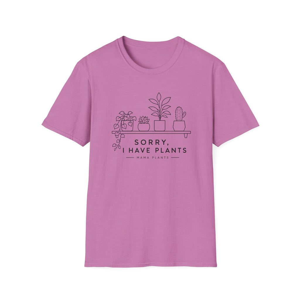 Sorry I have plants Black Line Art C1 T-Shirt