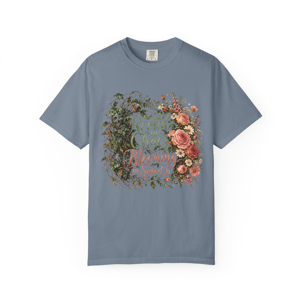 Rooted in Chaos Blooming in Spite of It Premium T-Shirt