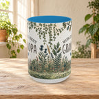 World's Best Grandpa Accent Coffee Mug – Rustic Botanical 11/15oz Gift