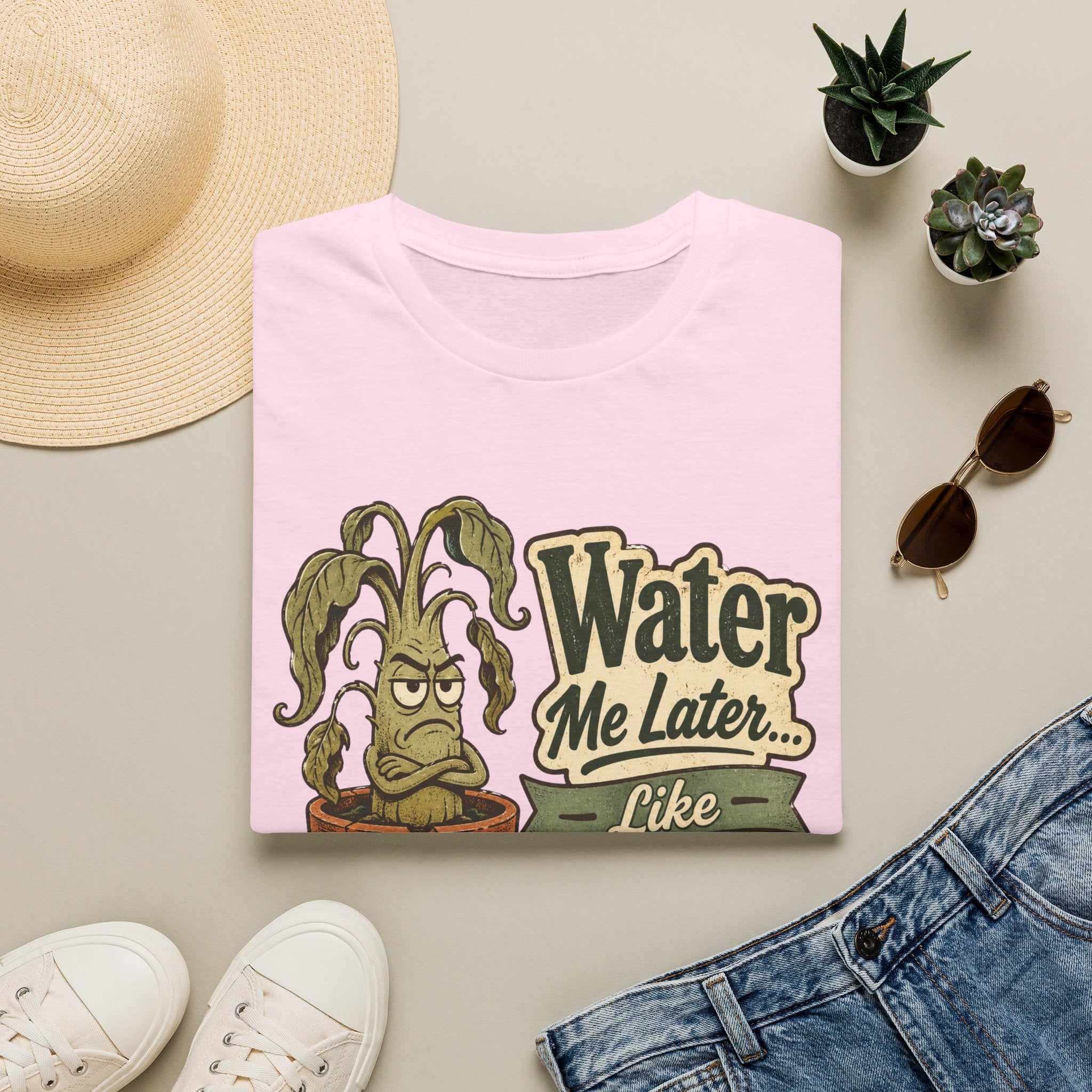 Water Me Later Underwatered Plant Sass C1 T-Shirt