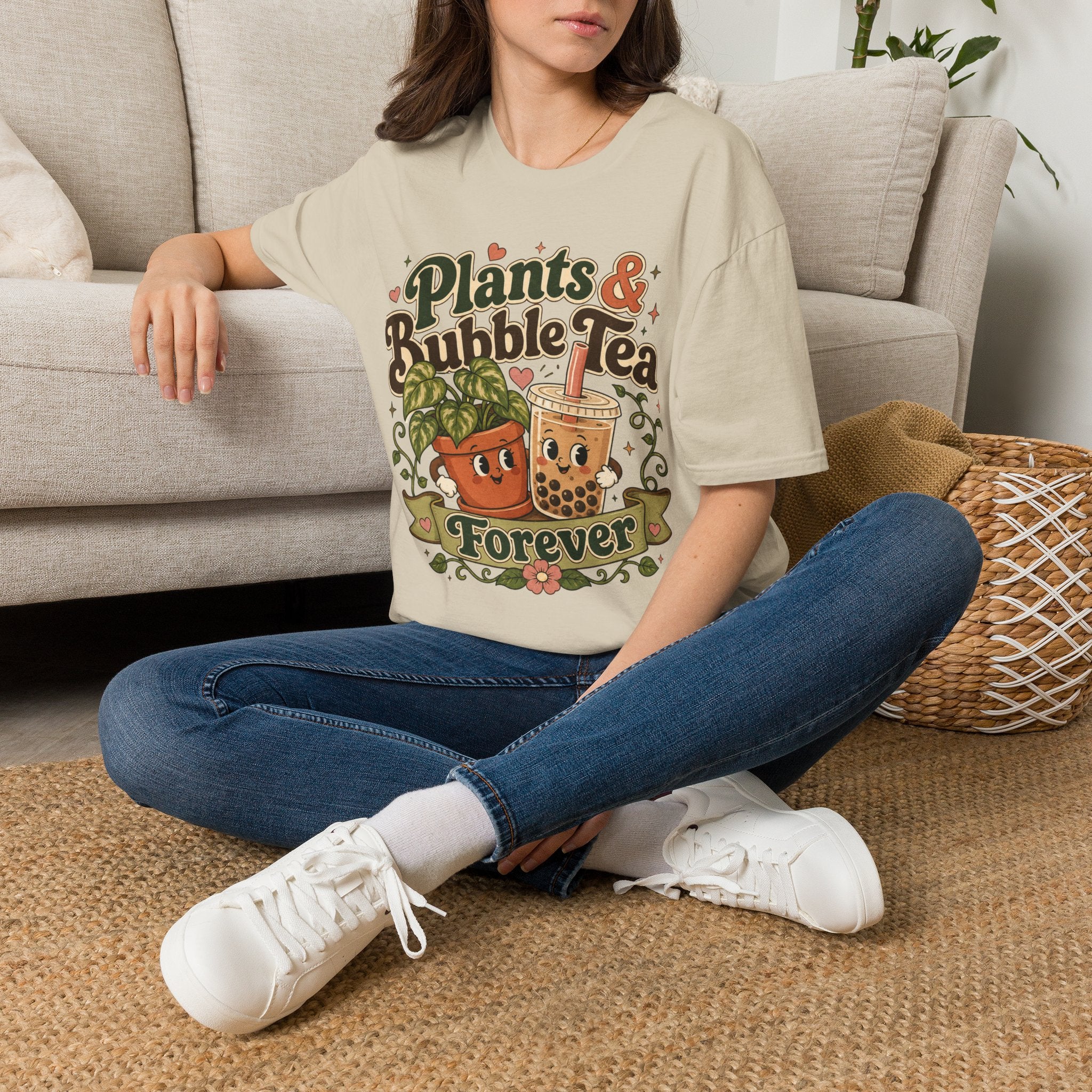 Plants & Bubble Tea Forever C1 T-Shirt