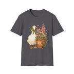Duck and flowers in a rustic garden C1 T-Shirt