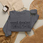Seed Dealer Crewneck Sweatshirt – Botanical Seed Packet Graphic