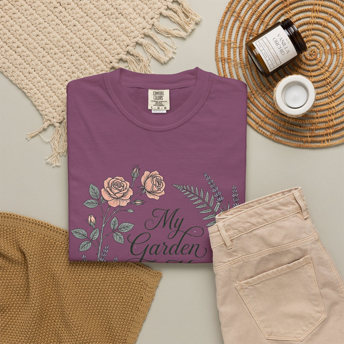 My Garden is My Sanctuary - Premium T-Shirt