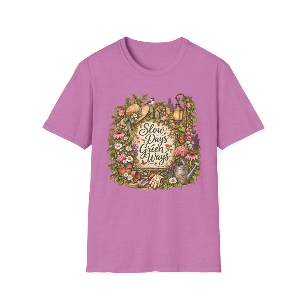 Slow Days Green Ways Garden Vignette C1 T-Shirt