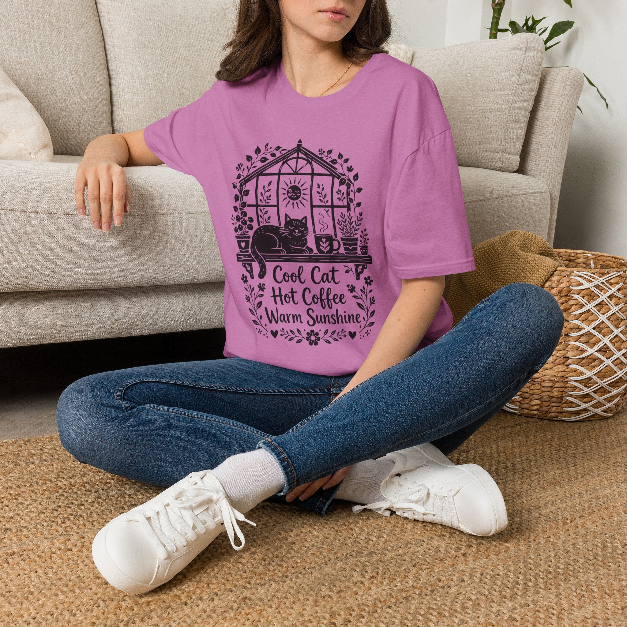 Cool Cat Hot Coffee Warm Sunshine T-Shirt