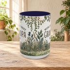 World's Best Grandpa Accent Coffee Mug – Rustic Botanical 11/15oz Gift
