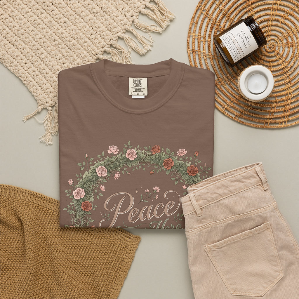 Peace Grows Here Premium T-Shirt